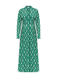 Ultramarine Green Uzun Cotton Vual Gömlek