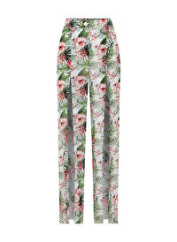 Ön Yırtmaç Detaylı Rose Pantolon