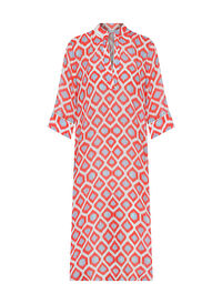 Hakim Yaka Kısa Cotton Coral Kaftan