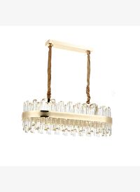 Rico Taşlı Rose Gold LED Avize