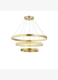 Mendy Gold Çember LED Sarkıt Avize