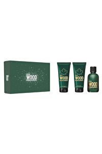 DSQUARED2 Green Wood Erkek Parfüm Seti (100 ml edt + 100 ml duş jeli + 100 ml traş sonrası balmı)