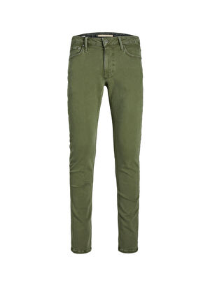 Jack & Jones Yeşil Erkek Dar Paça Slim Fit  Denim Pantolon JJIGLENN JJEVAN CJ 977 SN