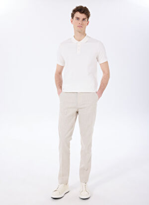 Fabrika Bej Erkek Basic Çizgili Chino Pantolon F5SM-PNT 2303 Fabrika Bej Erkek Basic Çizgili Chino Pantolon F5SM-PNT 2303