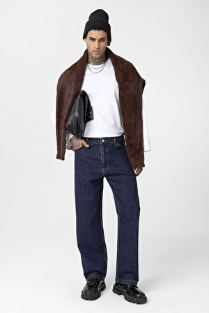 BAGGY FIT JEAN KOYU MAVİ