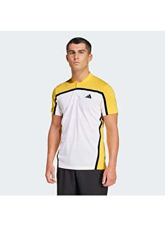 Мужская футболка Adidas IS8969 Tennis Heat.Rdy Pro Freelift Henley Polo Sari для тенниса