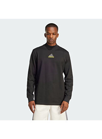 Мужская футболка Adidas Günlük Ls Mock Neck Q1 Jd5401 на каждый день