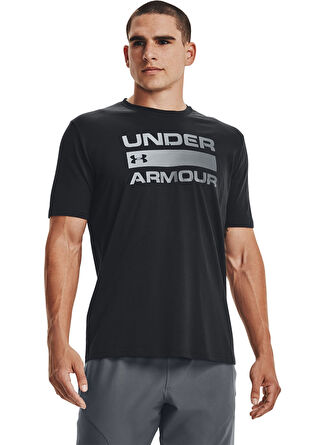 Under Armour 1329582-UA TEAM ISSUE WORDMARK SS Siyah Bol Kesim Erkek T-Shirt