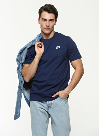 Мужская футболка Nike AR4997-410 M Nsw Club Tee Normal Kalip