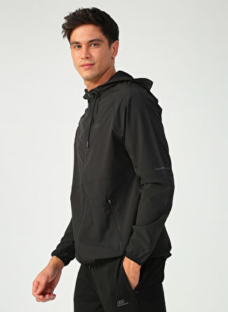Skechers S202168-001 Micro Zip Jacket Siyah Erkek Zip Ceket