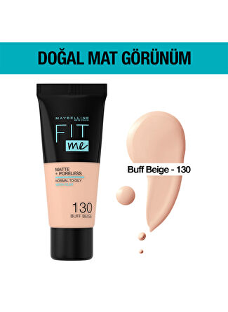 Maybelline Fit Me Matte + Poreless - 130 Buff Beige Fondöten