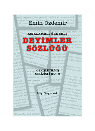 Bilgi Kitap Deyimler Sözlüğü