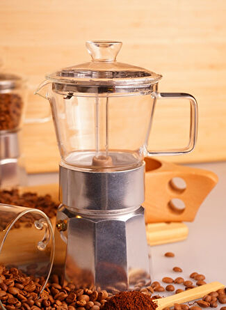 Taşev Tekli French Press SLV CAM MOKA POT 9FNC