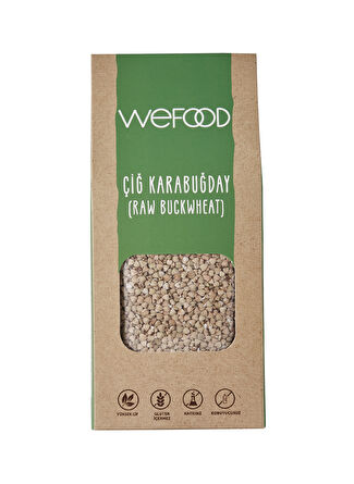 Wefood Glütensiz Çiğ Karabuğday - 500 Gr