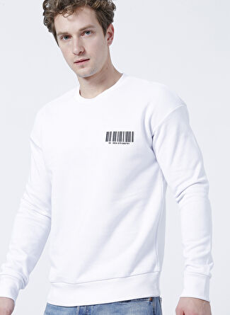 Jack & Jones O Yaka Beyaz Erkek Sweatshırt 12204866_JCORAY SWEAT CREW NECK