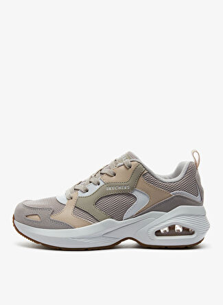 Skechers Gri-Beyaz Kadın deri Sneaker 177050 OFWT