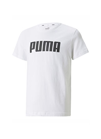 Puma Baskılı Beyaz Kız Çocuk T-Shirt 84759402 Boys ESS PUMA Tee