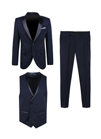 Slim Fit Lacivert Erkek Takım Elbise TK3000400223