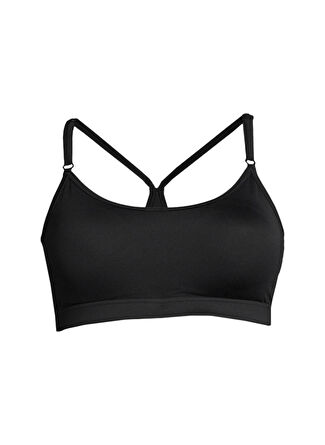 Casall 19986-901 Strappy Sports Bra Kadın Siyah U Yaka Slim Fit Sporcu Sütyeni