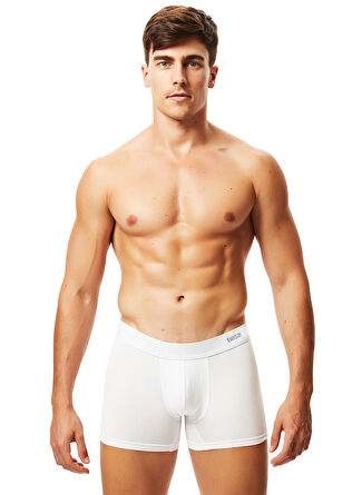 Dosxx Özel Kot Çantalı Elegant Modal Elastan Soft Beyaz 2'li Boxer