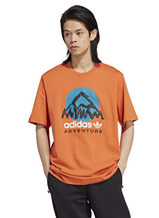 Мужская футболка adidas Turuncu Bisiklet Yaka IC2359 ADV MTN F TEE для бега