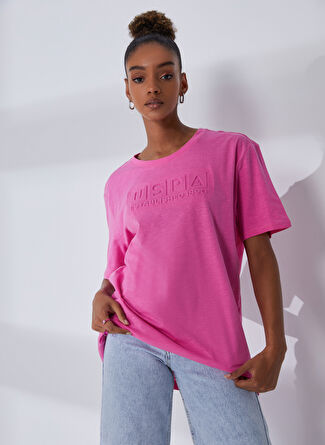 U.S. Polo Assn. Bisiklet Yaka Pembe Erkek T-Shirt MEKSIKA