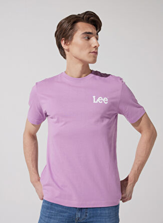 Lee Bisiklet Yaka Açık Pembe Erkek T-Shirt LL04FQ63_Bisiklet Yaka T-shirt