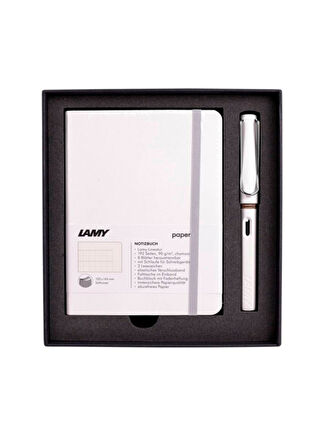 Lamy A6 Beyaz Defter+Beyaz Safari Roller