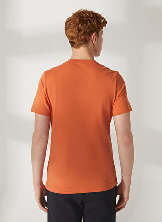 Мужская футболка Reebok Yuvarlak Yaka Düz Turuncu HS4979 RI Big Logo Tee для бега