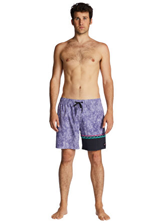 Billabong ABYJV00108 BURLEIGH LAYBACK Mor Erkek Bağlamalı Bel Normal Kalıp Şort Mayo