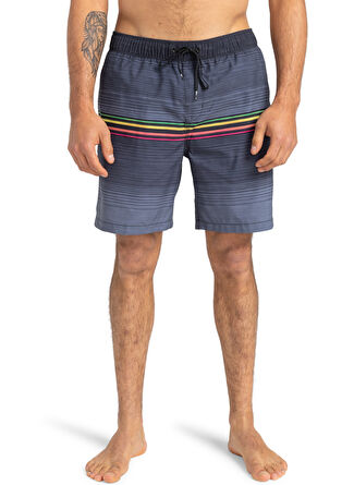 Billabong EBYJV00103 ALL DAY HTR STRIPE LB Gri Normal Kalıp Şort Mayo