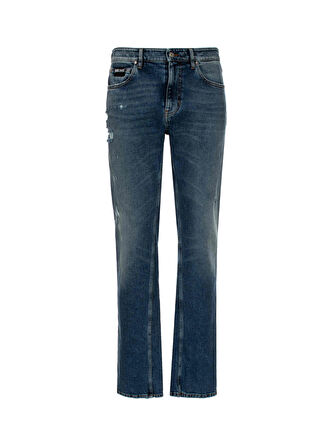 Slim Fit Normal Bel Normal Paça İndigo Erkek Denim Pantolon 74OBB5S0DW009M19904