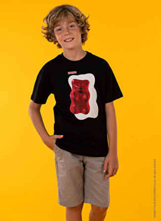Haribo Baskılı Siyah Erkek Çocuk T-Shirt HRBTXT010 Boyner