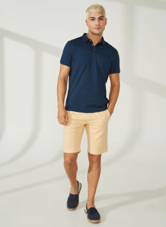 Slim Fit Turuncu Erkek Bermuda Şort A261NAT99TC502B