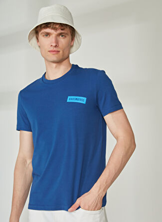 Bikkembergs Mavi Erkek T-Shirt C 4 101 3N