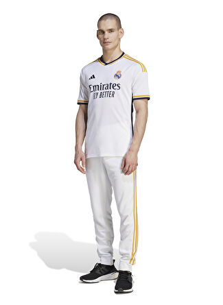 Мужская футболка adidas Yuvarlak Yaka Regular Fit HR3796-REAL H JSY WHI