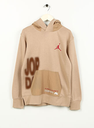 Nike Çocuk Kahve Kapüşonlu Sweatshirt 95C632-X0L JDB NOTHING BUT NYLON FT