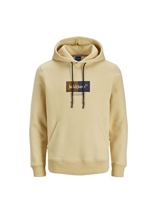 Jack & Jones Kapüşon Yaka Sarı Erkek Sweatshırt 12242197_JORDALSTON BRANDING SWEAT