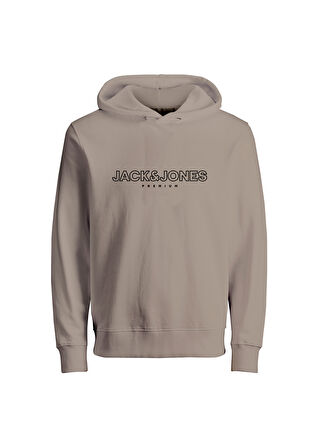 Jack & Jones Kapüşon Yaka Gri Erkek Sweatshırt JPRBLAJASON BRANDING SWEAT HOOD