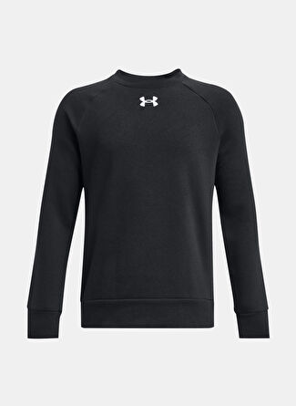 Under Armour Siyah Erkek Çocuk Sweatshirt 1379796-001 UA Rival Fleece Crew