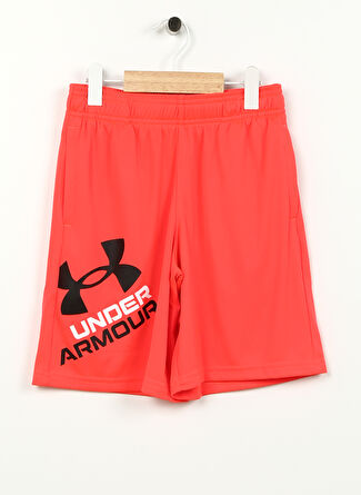 Under Armour Pembe Erkek Çocuk Bol Paça Bağlamalı Bol Kesim Düz Şort 1361817-629 UA Prototype 2.0 Logo S