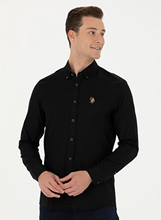 Мужская рубашка U.S. Polo Assn. Slim Fit Düğmeli Yaka Gömlek CEDCOLOR023K