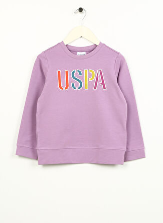 U.S. Polo Assn. Lila Kız Çocuk Sweatshirt RAIN-SK023