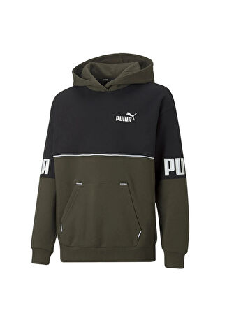 Puma Mavi Erkek Çocuk Sweatshirt 67009870 Puma Power Colorblock Hood