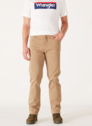 Wrangler Camel Erkek Straight Chino Pantolon W121053175 Texas Non Denim Pantolon