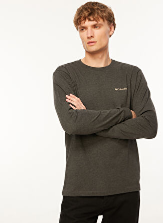 Мужской свитшот Columbia CS0354012_CS0354 Antrasit Melanj O Yaka Normal Kalip
