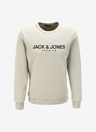 Jack & Jones Bisiklet Yaka Gri Erkek Sweatshırt 12261174_JPRBLAJACOB SWEAT CREW EXC