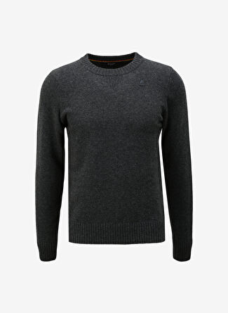 Klasik Yaka Antrasit Erkek Kazak K2112PW_SEBASTIEN LAMBSWOOL