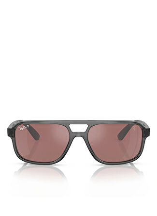 Ray-Ban Scuderia Ferrari Collection RB4414M Geometrik Şeffaf Gri Polarize Unisex Güneş Gözlüğü