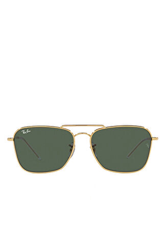 Ray-Ban Caravan Reverse RBR0102S Kare Altın Unisex Güneş Gözlüğü